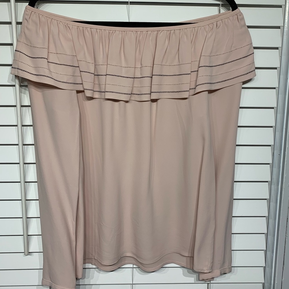 Club Monaco Pink off the shoulder top